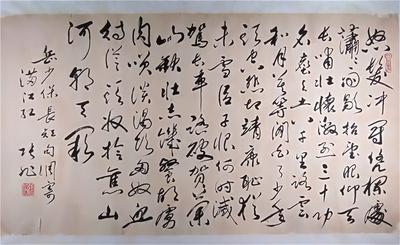 中国书法家协会会员,张旭书法岳飞满江红-怒发冲冠