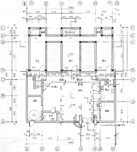 一层平面图 本层面积167.43㎡