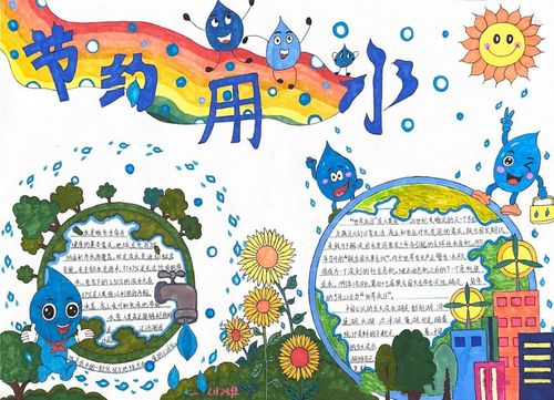 2020节水护水从我做起手抄报