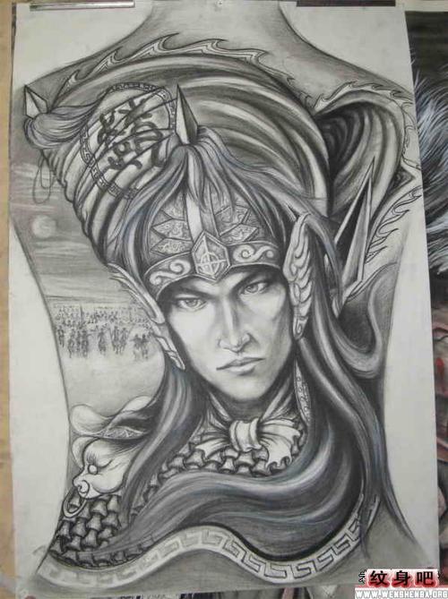 赵子龙纹身图案