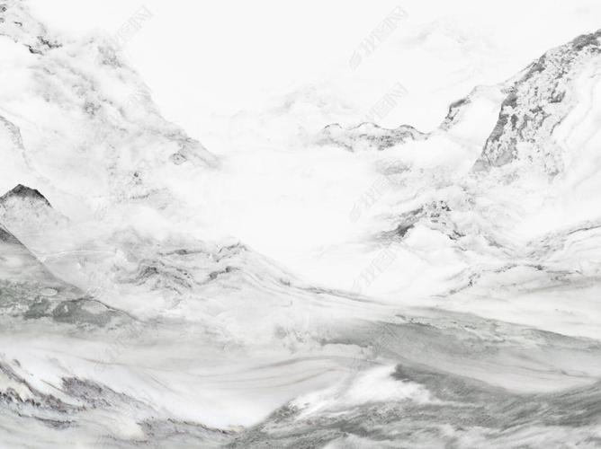 花纹图案-大理石纹中式水墨山水画江山如画石材花纹图案家居数码图案