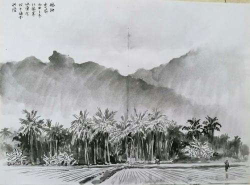 渔家傲诗配画简笔画