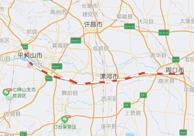 平顶山经漯河至周口高铁,连通郑渝,京广,郑阜3条高铁线路