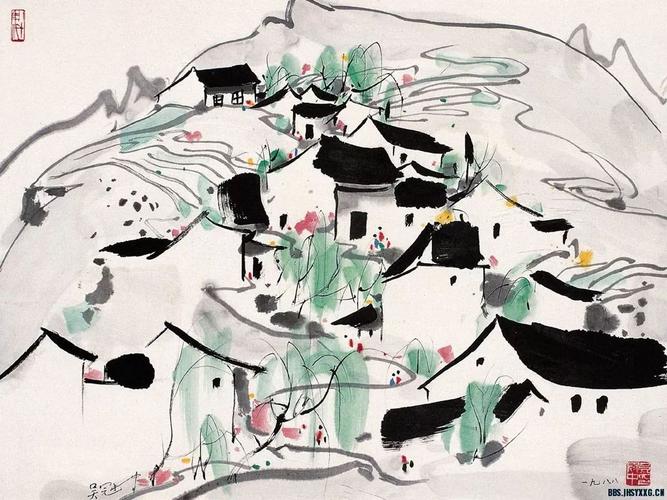 吴冠中画不尽的江南人家