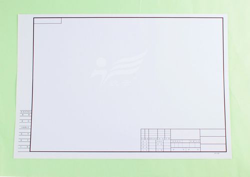 精品航云0号卷筒绘图纸 490印框工程描图纸 白色a0有框绘图纸卷