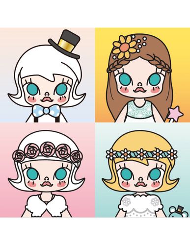 马克笔画手绘泡泡玛特mollyd