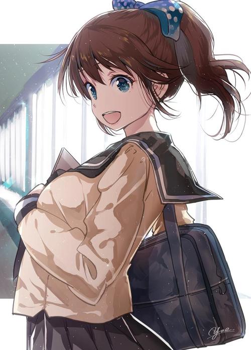 二次元美图精选丨马尾辫萌妹