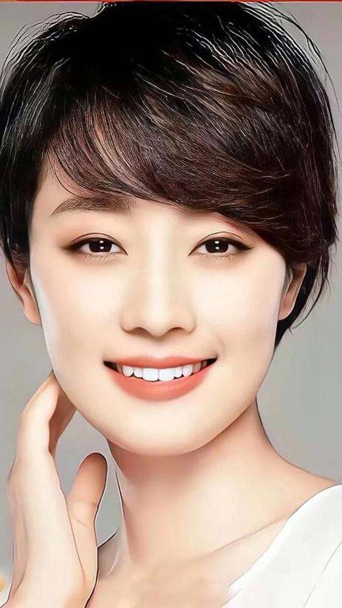马伊琍写真图集短发尽显精干