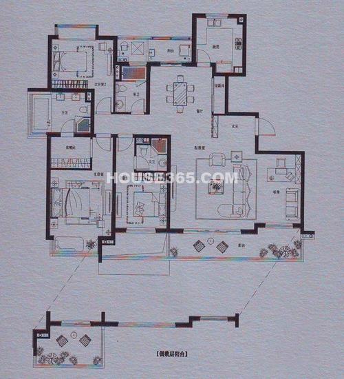 仁恒双湖湾195平米户型