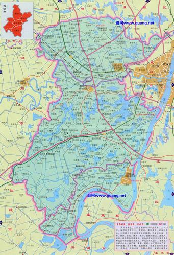 江夏区地图
