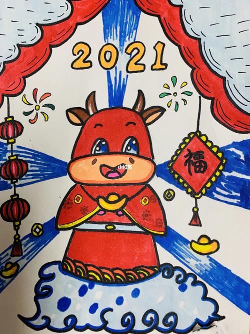 年画作业牛年画牛