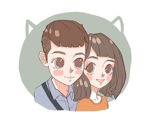 漫画头像定制 情侣漫画 卡通漫画 婚礼漫画 真人漫画 情侣画手绘