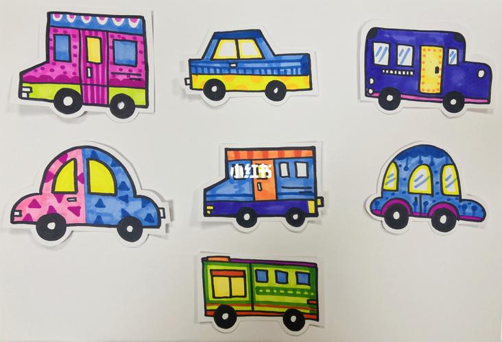 小汽车_美术_创意美术_文化_绘画