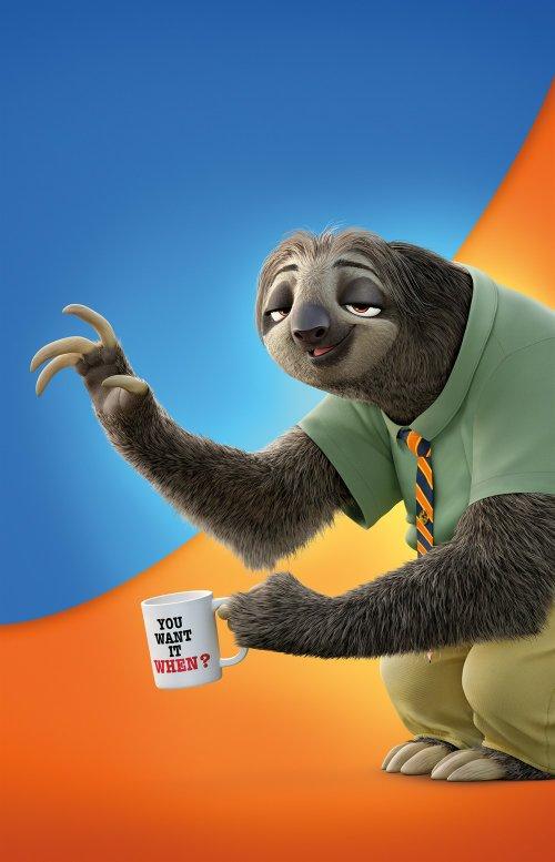 求疯狂动物城树懒超清图 做头像