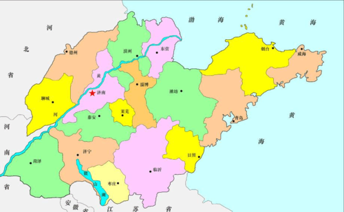 下面我从山东的地理位置,水文状况,地形和气候四个方面来分析我们山东