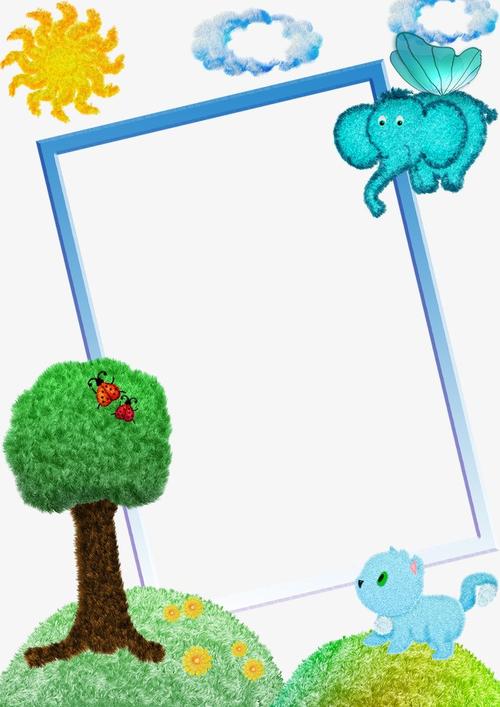 卡通边框背景
