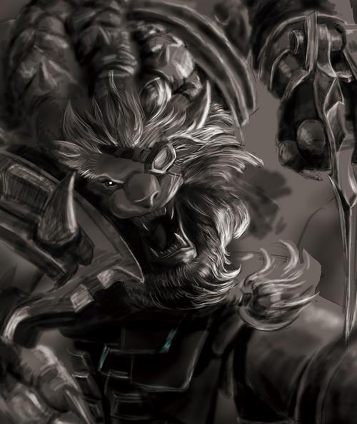 傲之追猎者手稿|插画|游戏原画|庞正辉 - 临摹作品