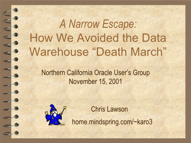 a narrow escape how we avoided the data warehouse
