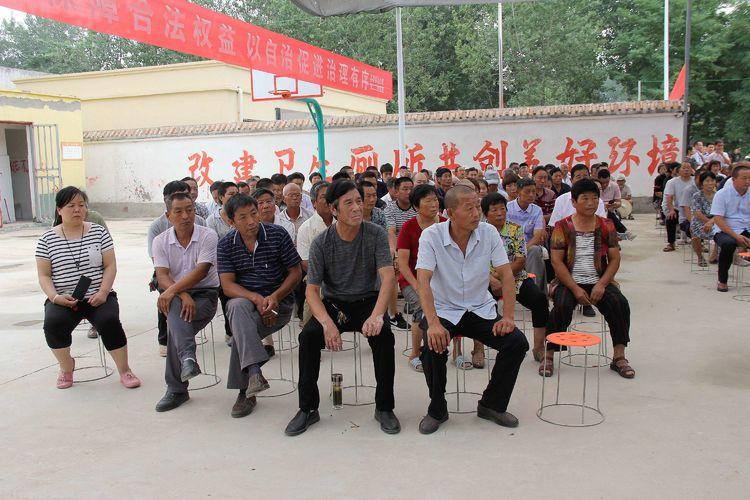 淮阳县在朱集乡南陈楼召开巡察村居暨百村治理工作大会
