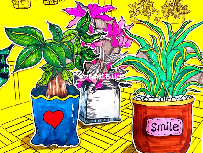 儿童画【植物写生】_写生_儿童画_创意儿童画_母婴