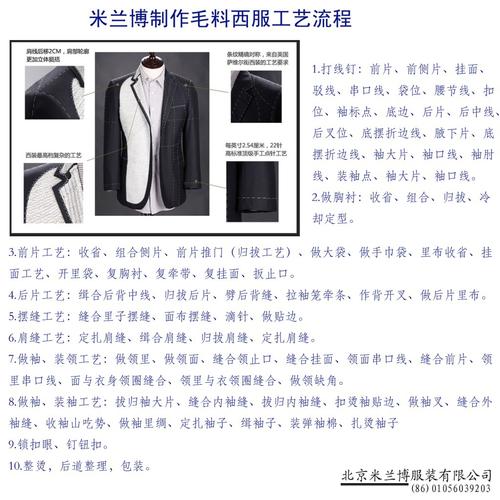 西服工艺流程