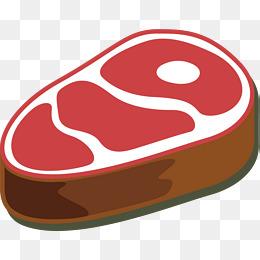 厚度矢量卡通褐色牛排