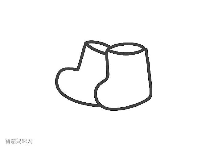 雨靴简笔画画法步骤