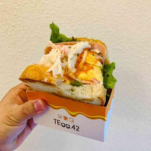 42 滑蛋吐司专门店(朝外店)-"#外卖探店# 「蟹柳滑蛋」恰好是外卖价格