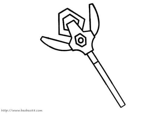 铠甲勇士刀简笔画