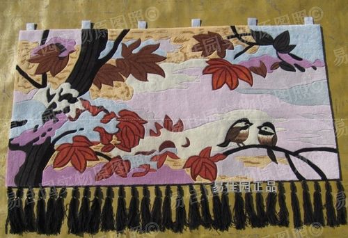 促销手工挂毯壁毯客厅卧室风景长方形房间墙挂毯画壁挂廊包邮订做