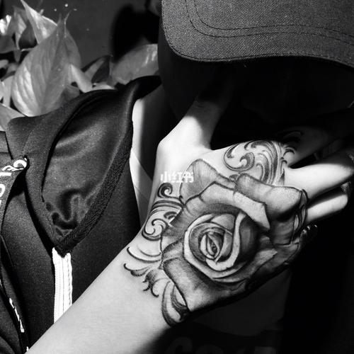 玫瑰花纹身～ 手有余香#东刺青(广州番禺店)_玫瑰花_纹身_美妆_彩妆