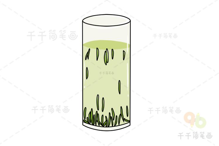 雀舌绿茶简笔画