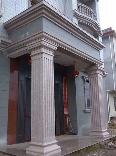 欧式田园风格农村大门罗马柱装修效果图