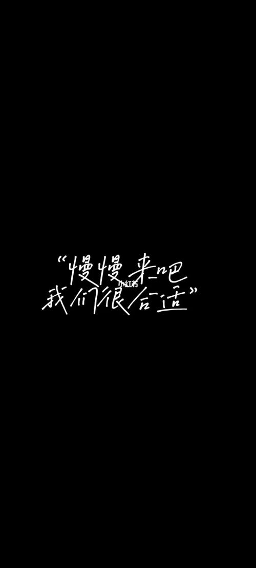 「慢慢来吧,我们很合适」_语录_情感语录_素材_文字