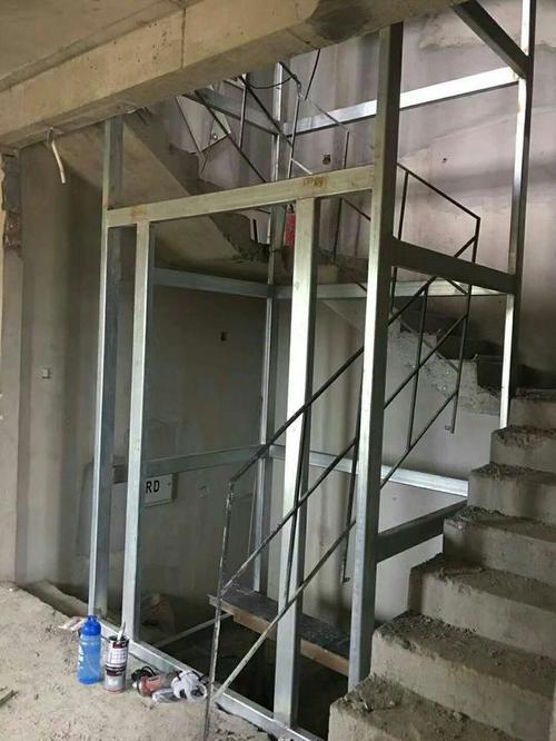 自建家用别墅电梯钢结构井道,省钱又实用