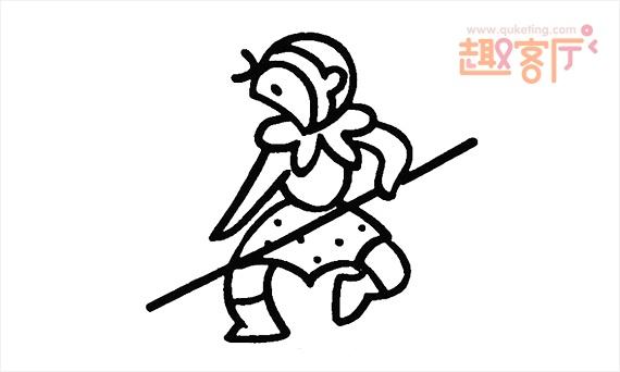 美猴王孙悟空简笔画步骤 齐天大圣孙悟空怎么画