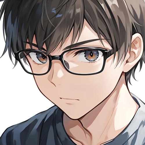 卡通头像男戴眼镜�