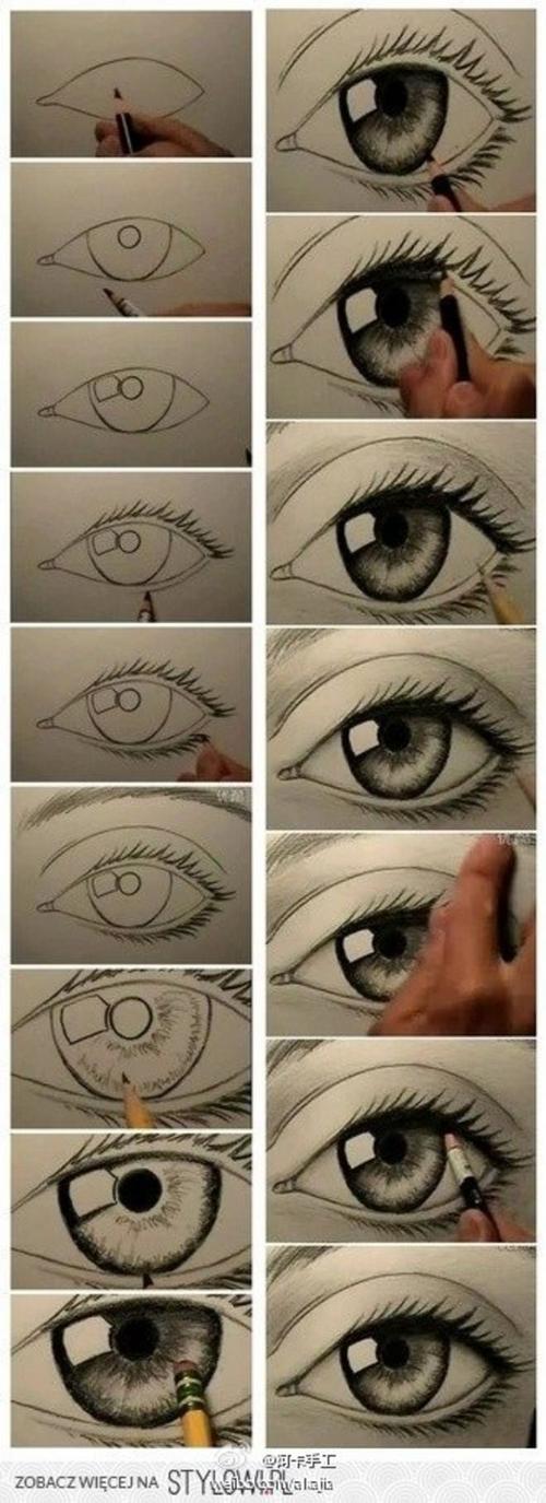 手绘 素描 眼睛