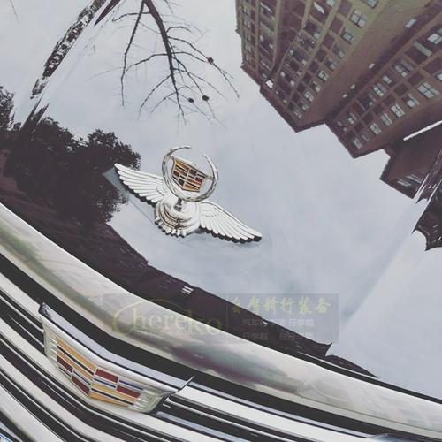 立标汽车车标机适用于凯迪拉克ct5xt5车标鹰翅标金金属机汽车车标