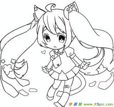 铅笔画漫画人物简单可爱