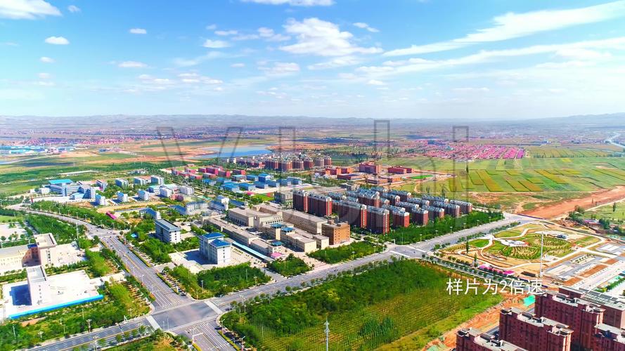 宁夏同心县县城航拍_视频素材包下载(编号:4135727)