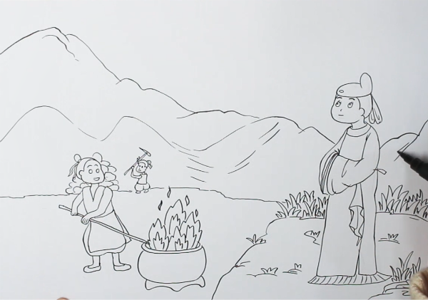 石灰吟诗配画