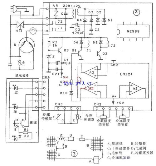 海尔冰箱温度控制器原理图