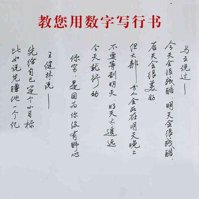 数字化练字法成人行书字帖练字板凹槽练字帖钢笔字贴成人速成行楷