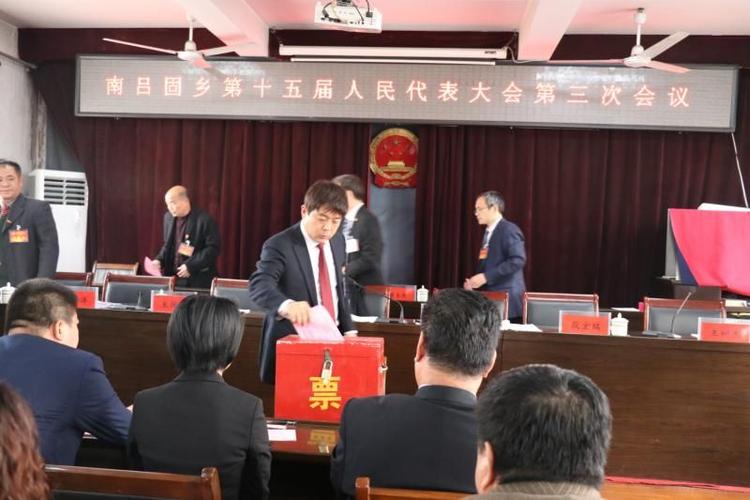 全体人大代表进行选举投票