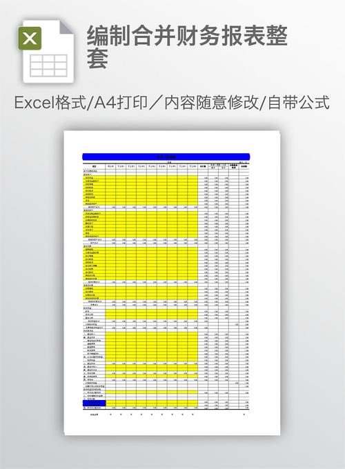 编制合并财务报表整套