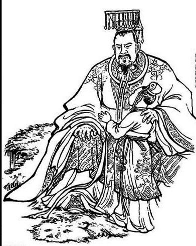 古籍中汉灵帝刘宏形象  汉灵帝刘宏(156—189),原为解渡亭侯,是汉章