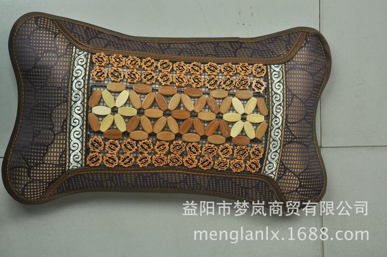 益阳梦岚核桃欧式枕头2016夏季麻将凉席竹枕头茶香凉枕头厂家直销