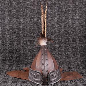 民族服装影楼蒙古族服装蒙古元朝士兵将军头盔影视蒙古帽古装定做