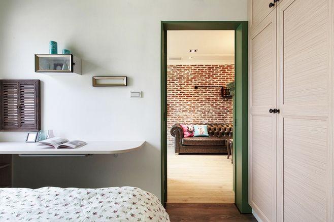 21平米的绿色小户型 巧妙隔出两间卧室 375401